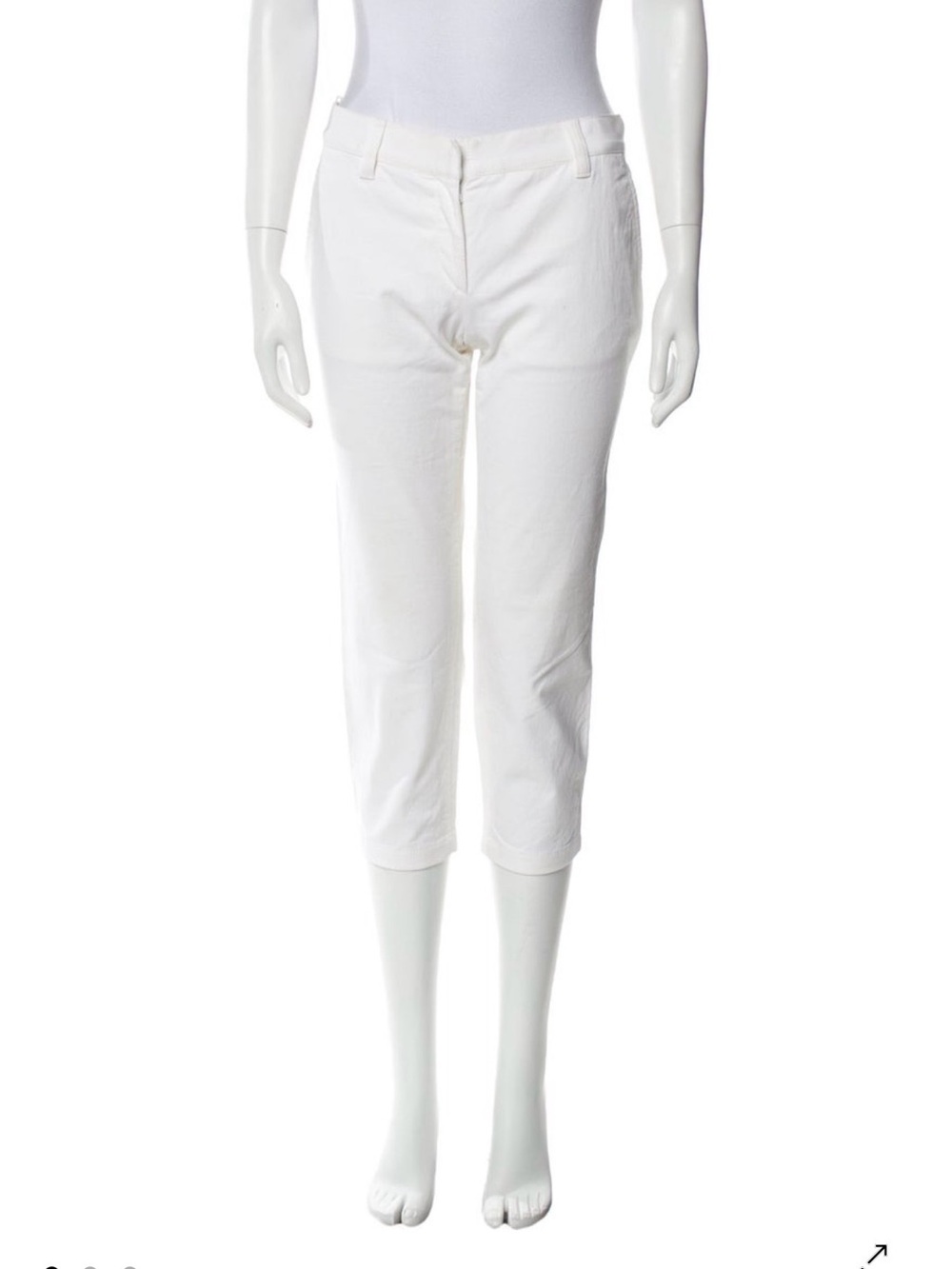 Vintage Prada white capris pants